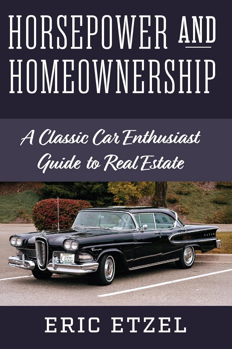 Horsepower and Homeownership book cover by Eric Etzel — classic 1958 Edsel on cover
